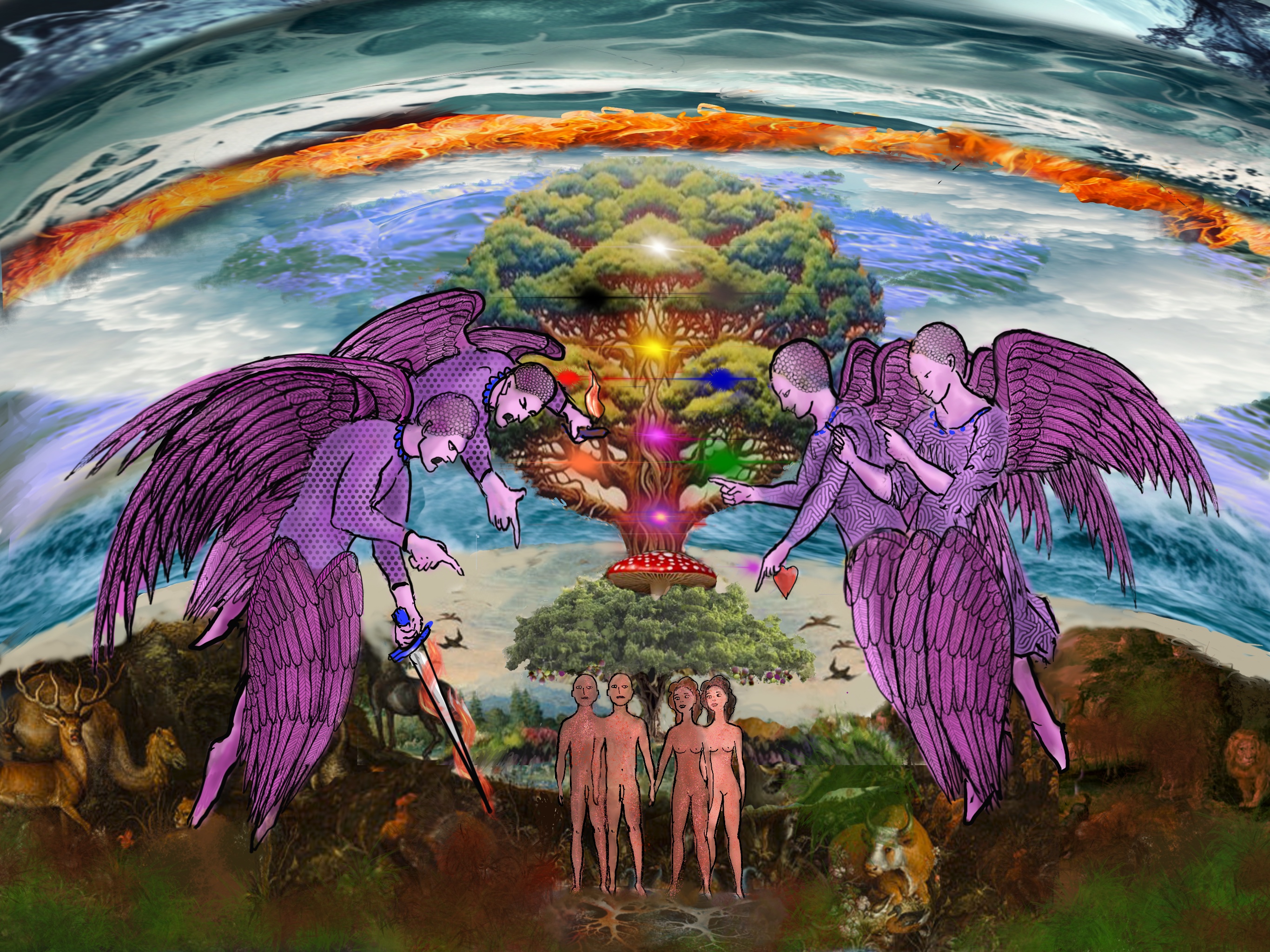 The garden, the tree of life and the cherubim